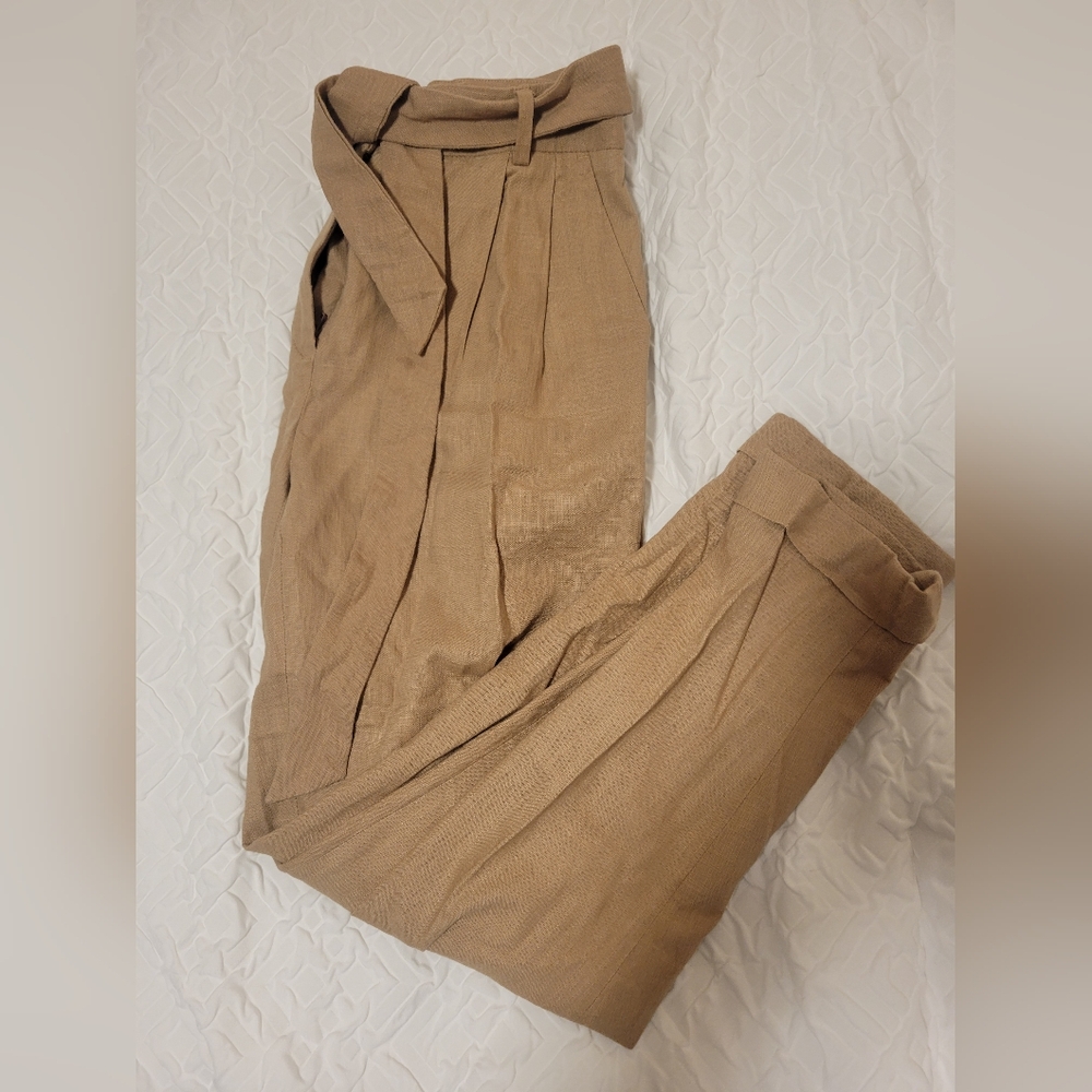 RW & Co Linen Cropped Pant